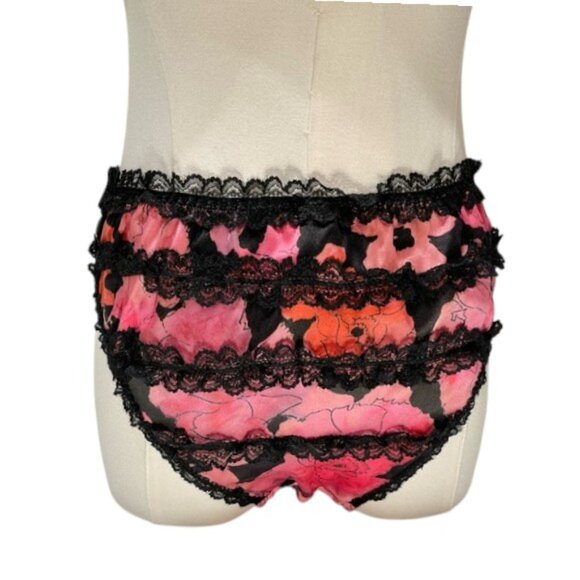 Agent Provocateur SET June Floral Silk BRA 36DD BRIEF Large NWT - Picture 14 of 17